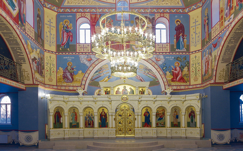 Оформление интерьера Собора Рождества Пресвятой Богородицы