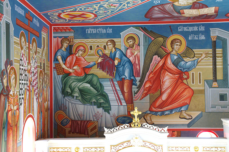 Росписи Придела Иоанна Воина Жадовского мужского монастыря Казанской иконы Божией Матери