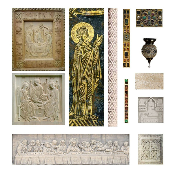 Иконостасы и утварь из камня